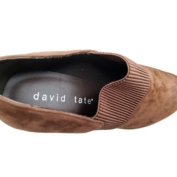 David Tate women's Brown Suede Leather Pump Size US 6.5w. - Picture 2 of 6